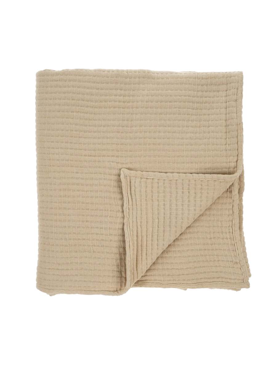 Couverture Kantha - Crème
