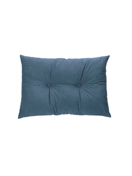 Corduroy - Coussin Rectangulaire Bleu