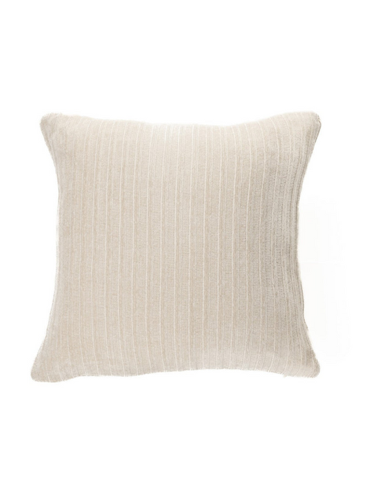 Hippy - Oreiller européen crème en chenille