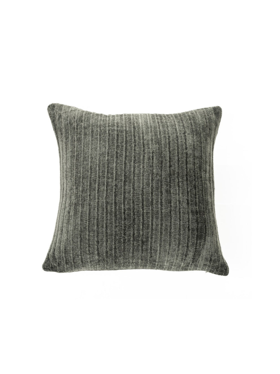 Hippy - Green chenille decorative cushion