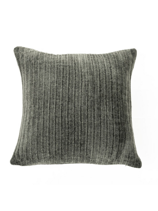 Hippy - European pillow in green chenille