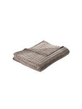 Hippy - Jeté en chenille taupe