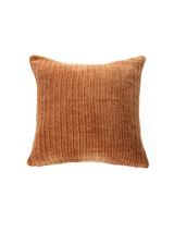 Hippy - Coussin décoratif en chenille terracotta