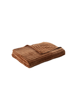 Hippy - Jeté en chenille terracotta