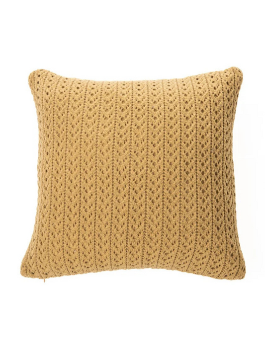 Naja - Oreiller européen en tricot tan