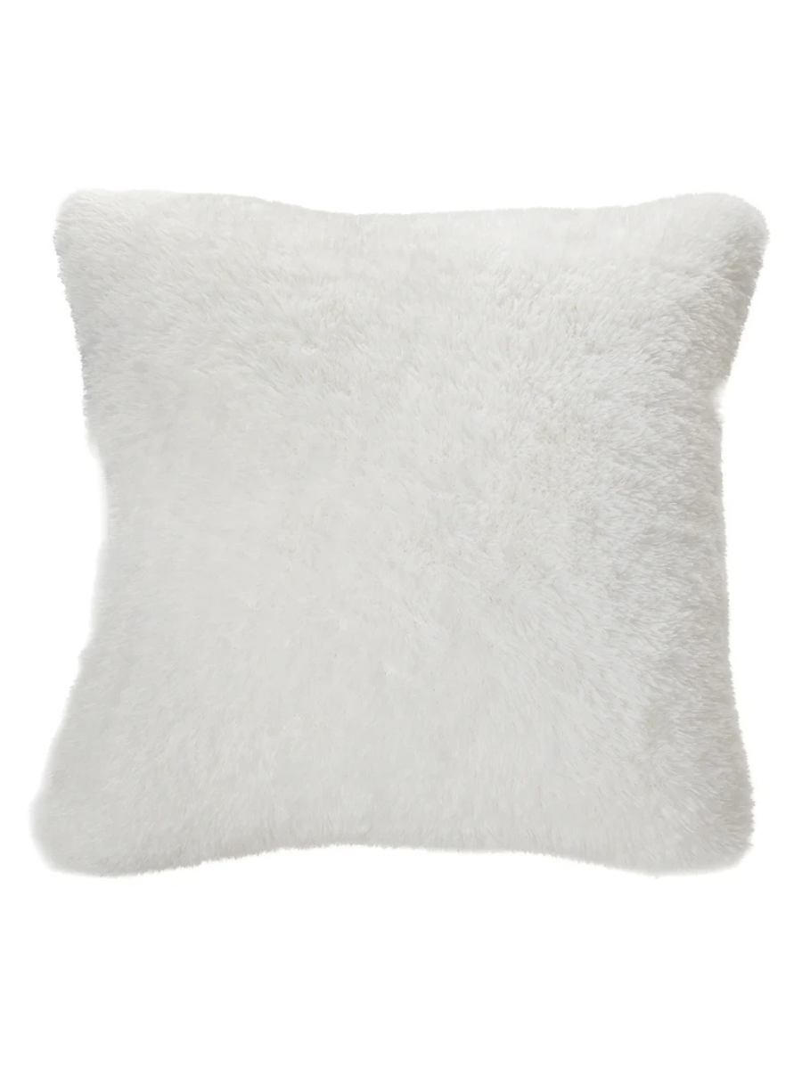 Doudou - Oreiller européen blanche en fausse fourrure