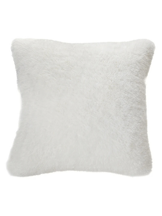 Doudou - Oreiller européen blanche en fausse fourrure