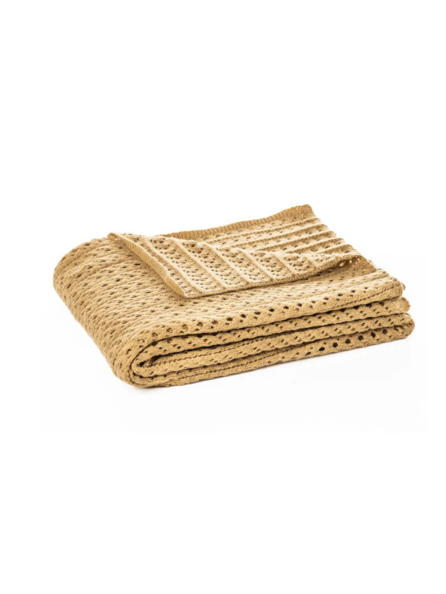 Naja - Jeté en tricot Tan