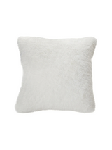 Doudou - Coussin en fausse fourrure blanc