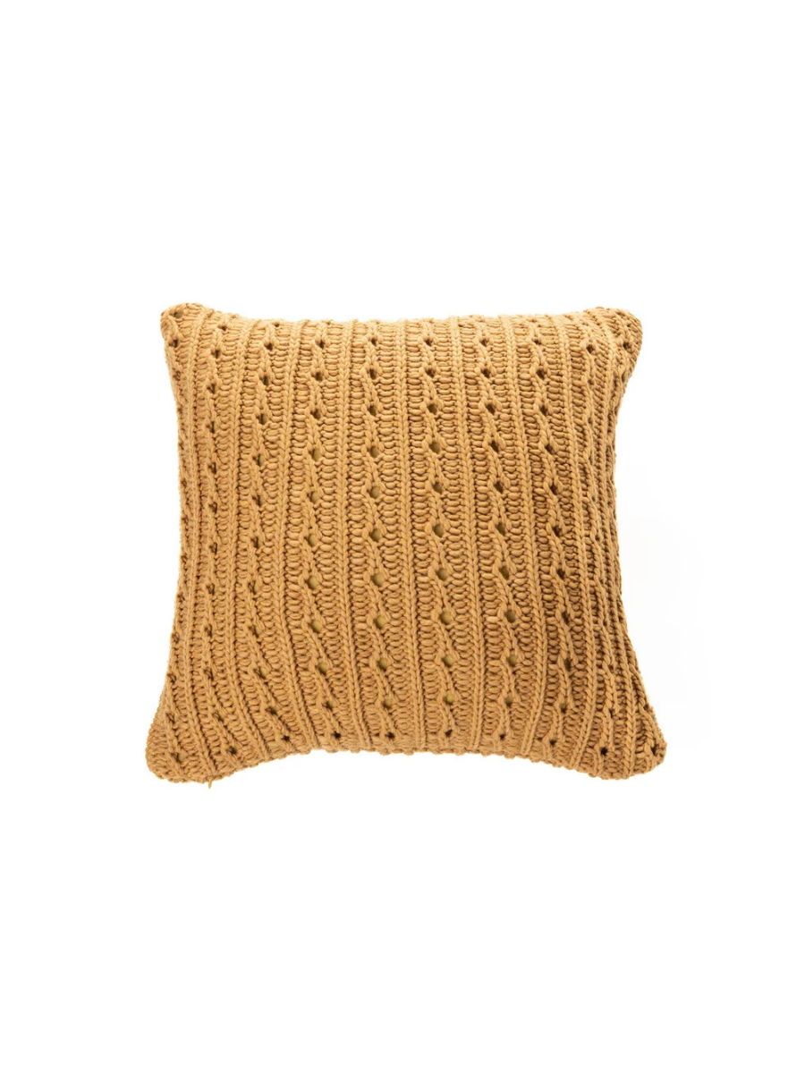 Dalida mustard cushion