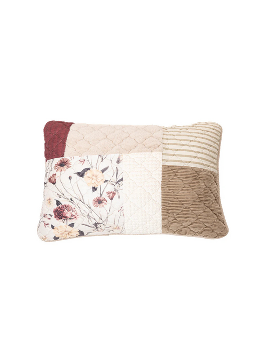 Pomegranate - Patchwork print pillowcase