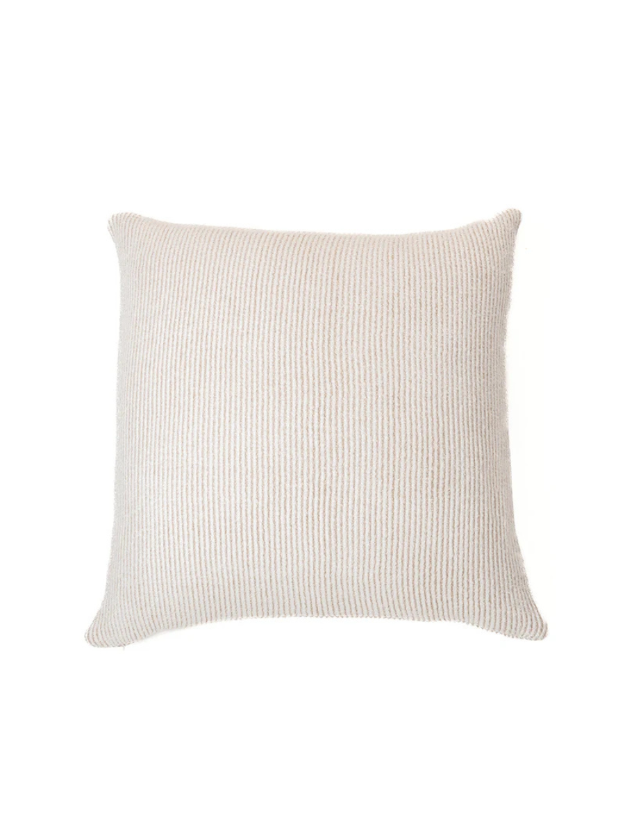 Softy - Oreiller européen rayé crème et beige