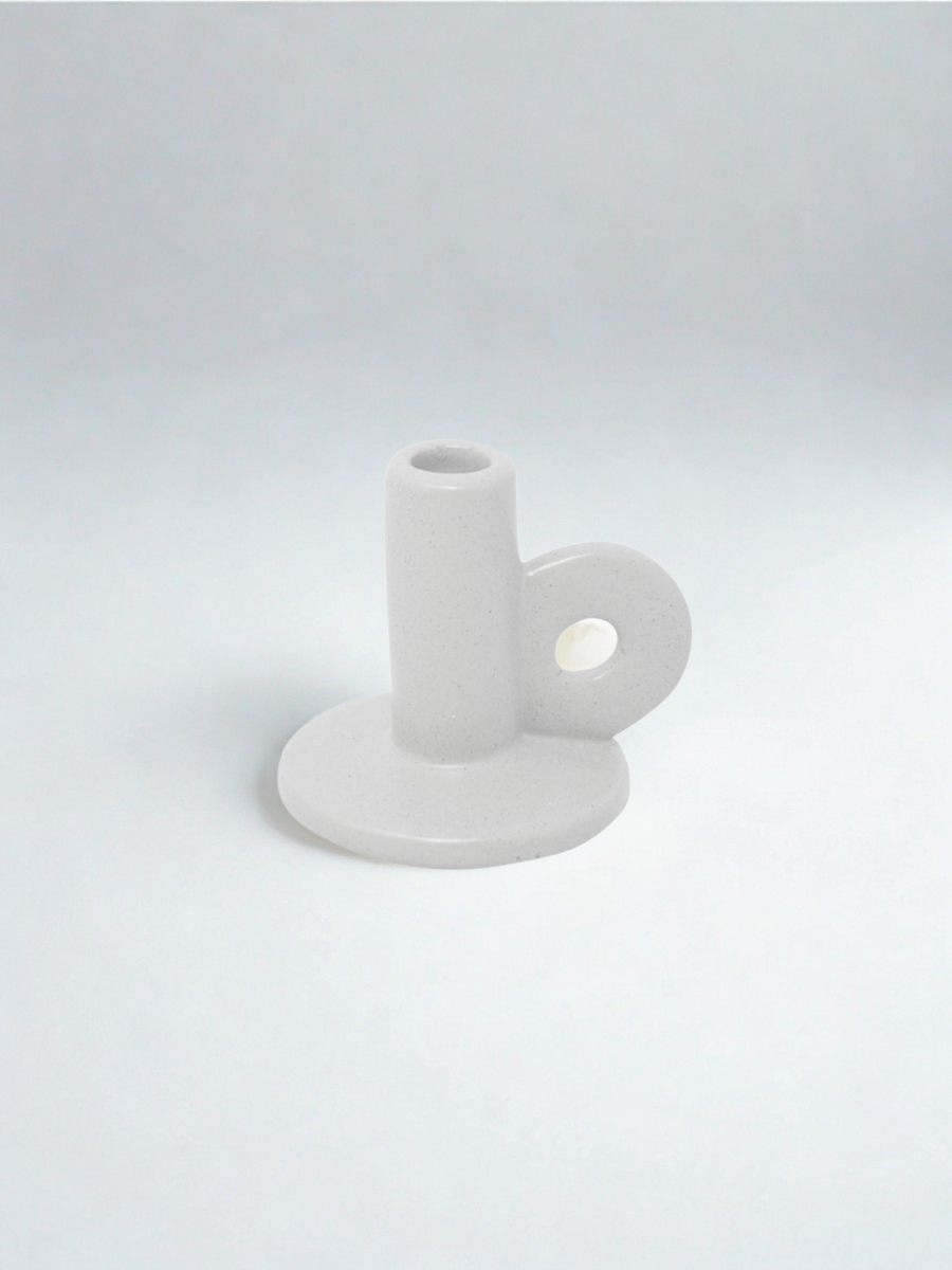 Bougeoir oeillet blanc