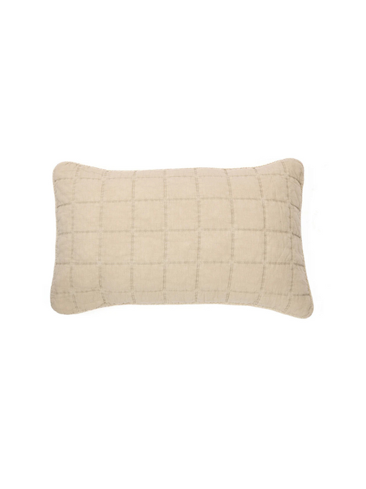 Sweet - Natural quilted pillowcase