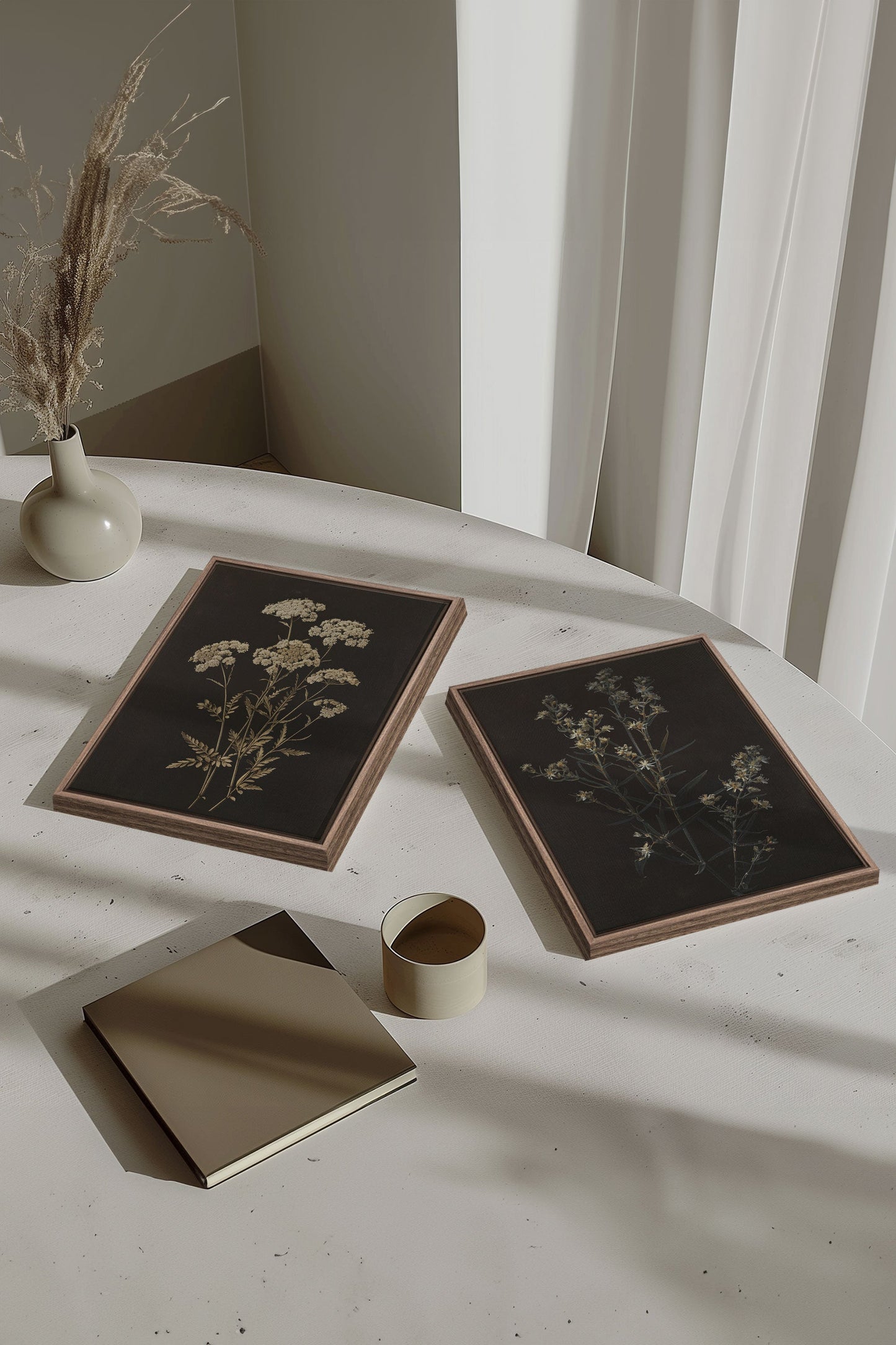 DUO FLEURS PRÉCIEUSES (2 Oeuvres sur toile étirée)