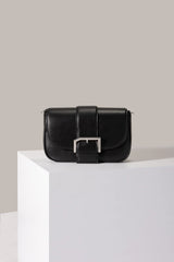 Le Emilia - Sac à bandoulière en cuir de raisin vegan Noir