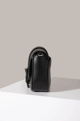 Le Emilia - Sac à bandoulière en cuir de raisin vegan Noir