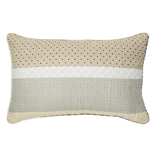 Ethan - Gray and taupe decorative pillow cover