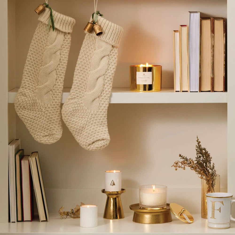 Medium Frosted Candle - Frasier Fir