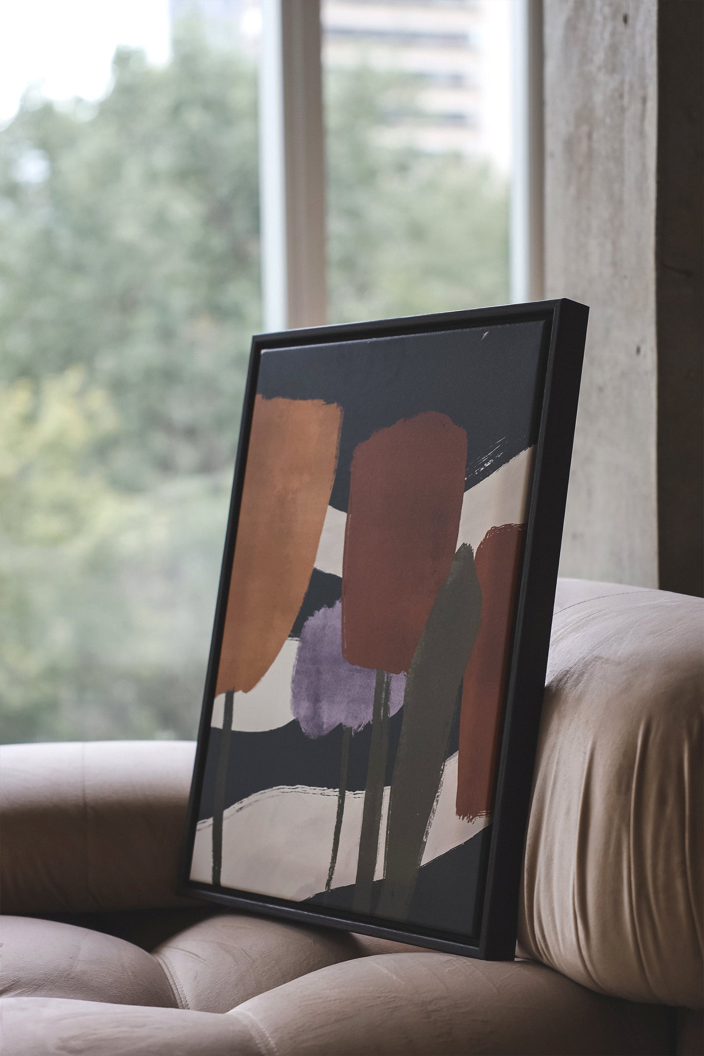 FLORAISONS, Oeuvre sur toile étirée