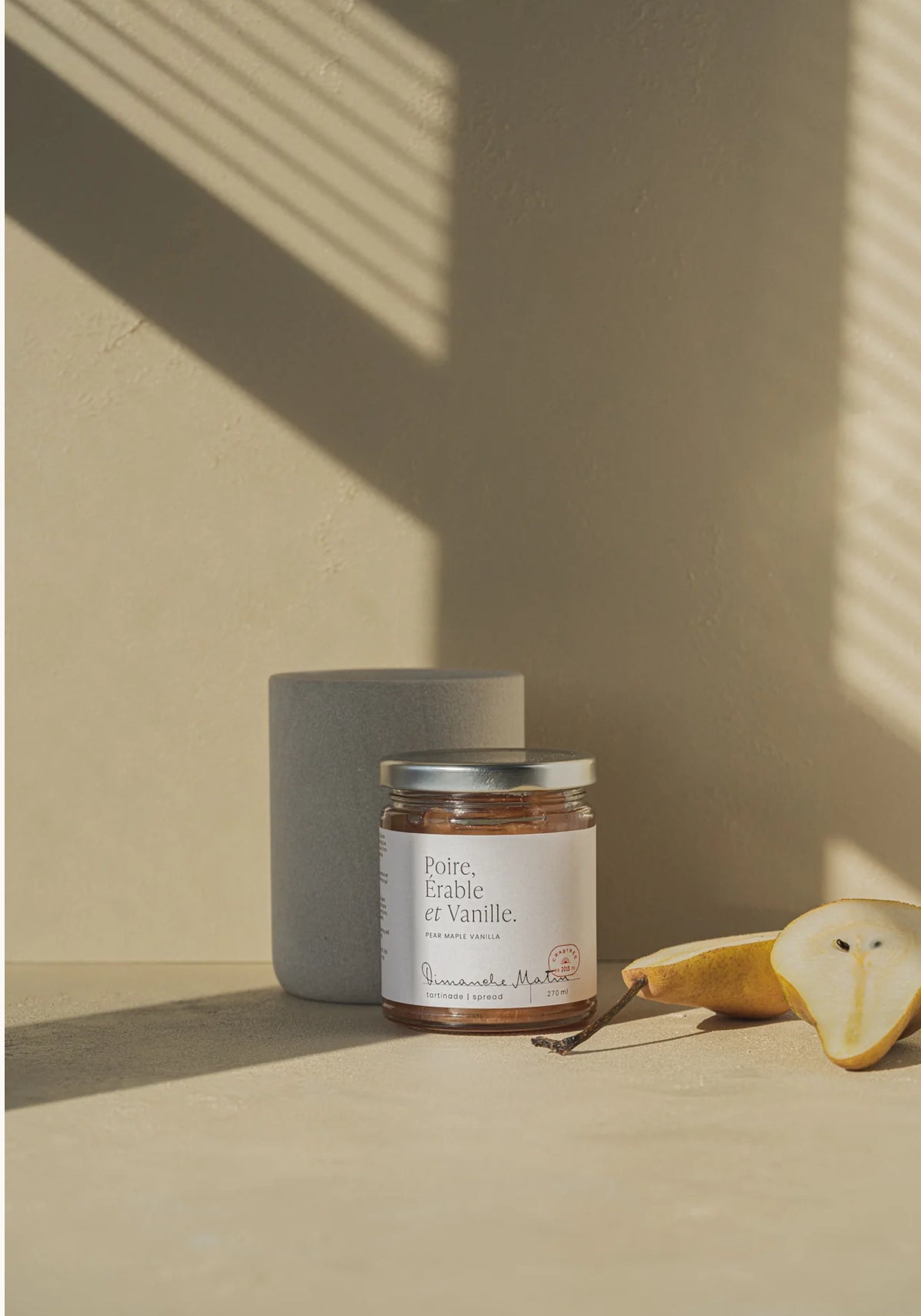 Tartinade Poire, Érable et Vanille - Dimanche Matin