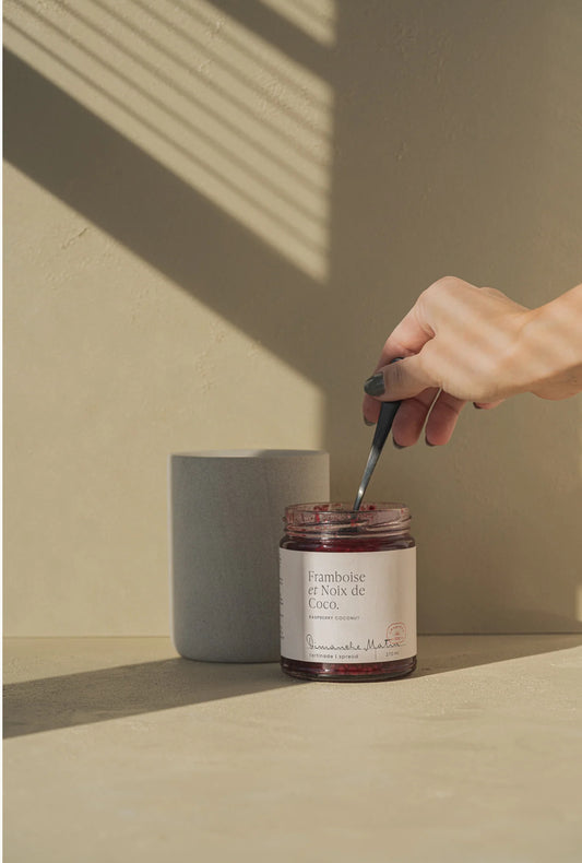 Tartinade Framboise et Noix de Coco - Dimanche Matin