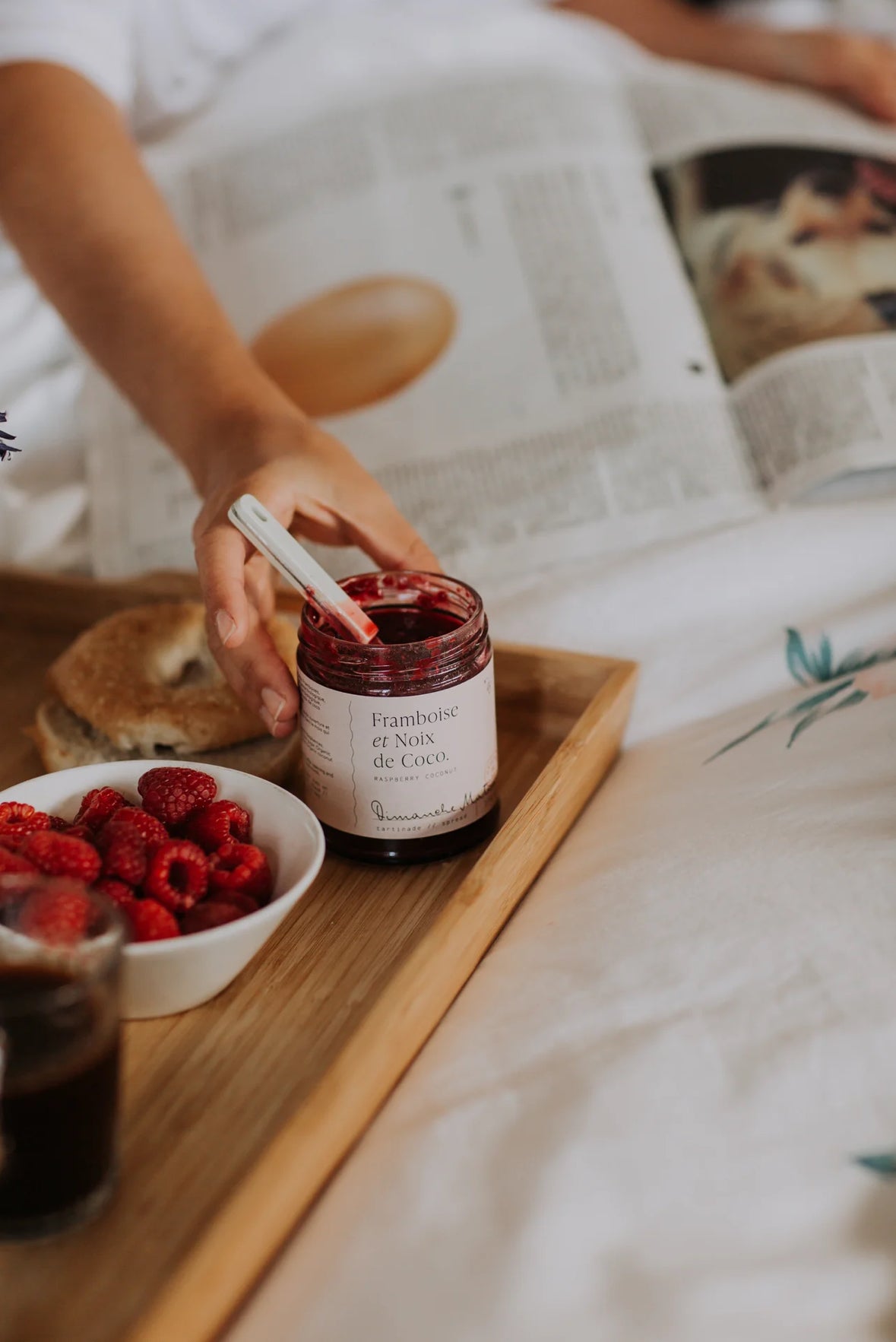 Tartinade Framboise et Noix de Coco - Dimanche Matin
