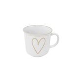 Tasse coeur blanche