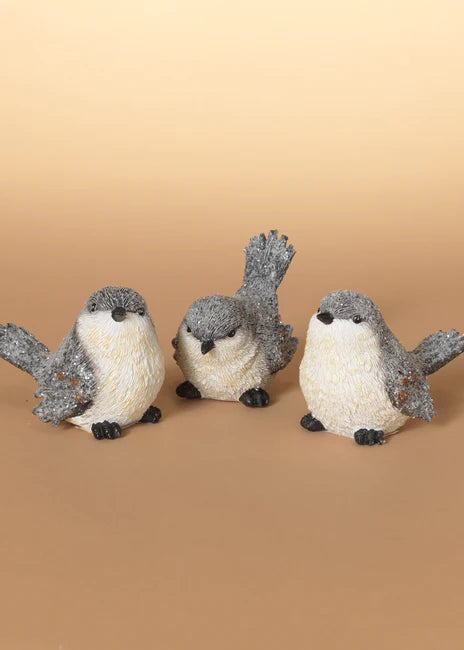 Oiseau d'Hiver en Résine