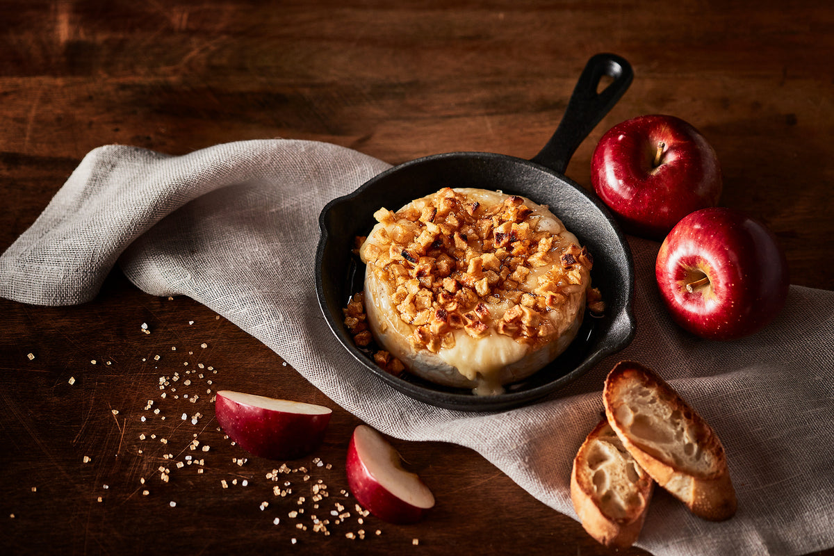 Brie Skillet and Topping - Apples and Salted Caramel