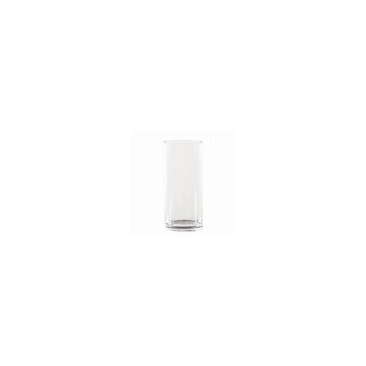 Cylindrical glass vase