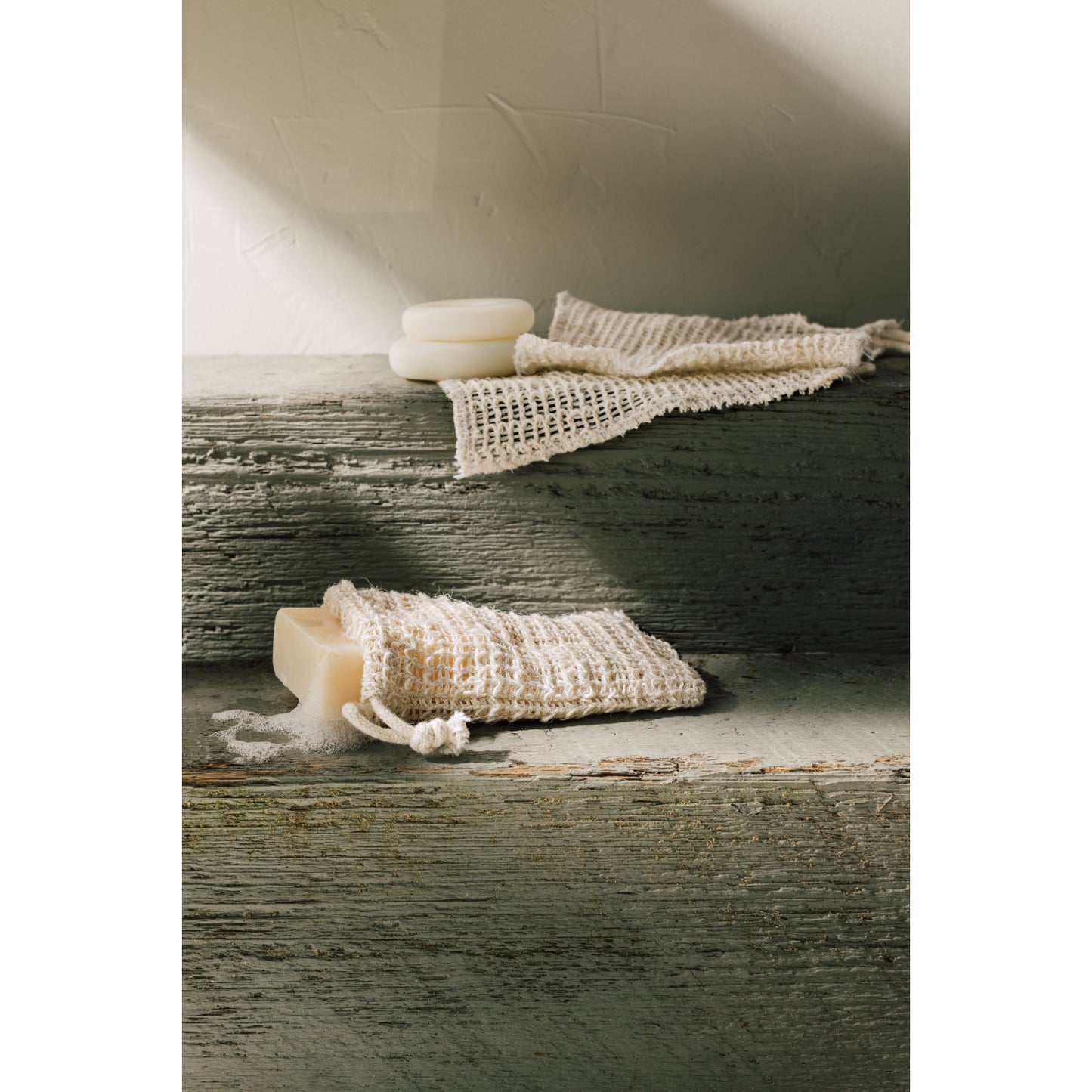 Sisal Bag and Exfoliating Soap Set