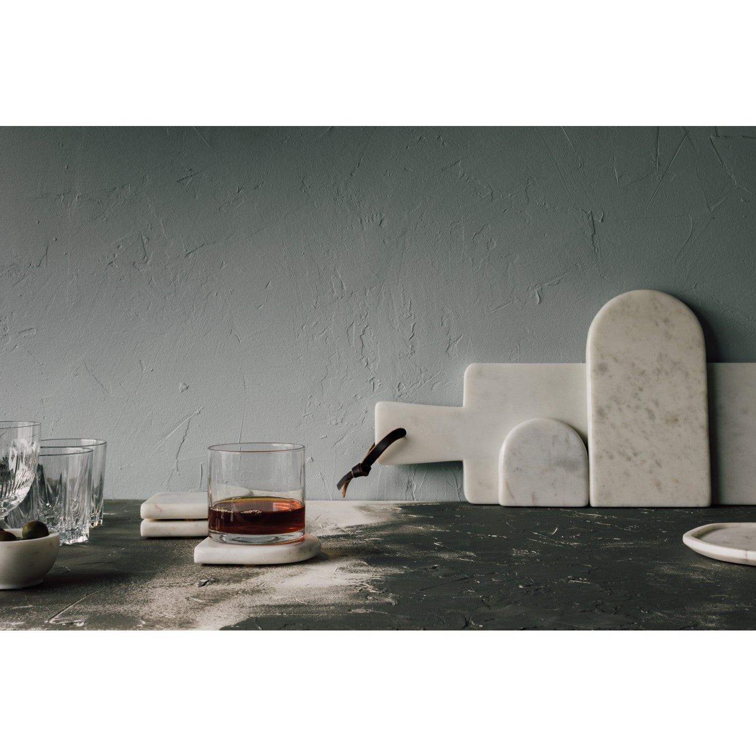 White Marble Serving Board