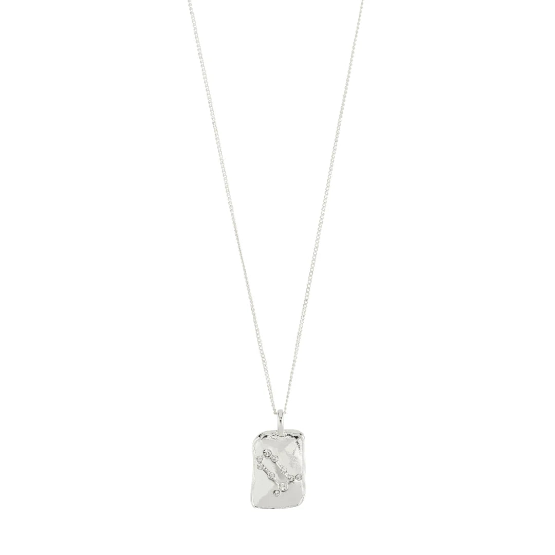 GEMINI Zodiac Necklace - Silver Plated