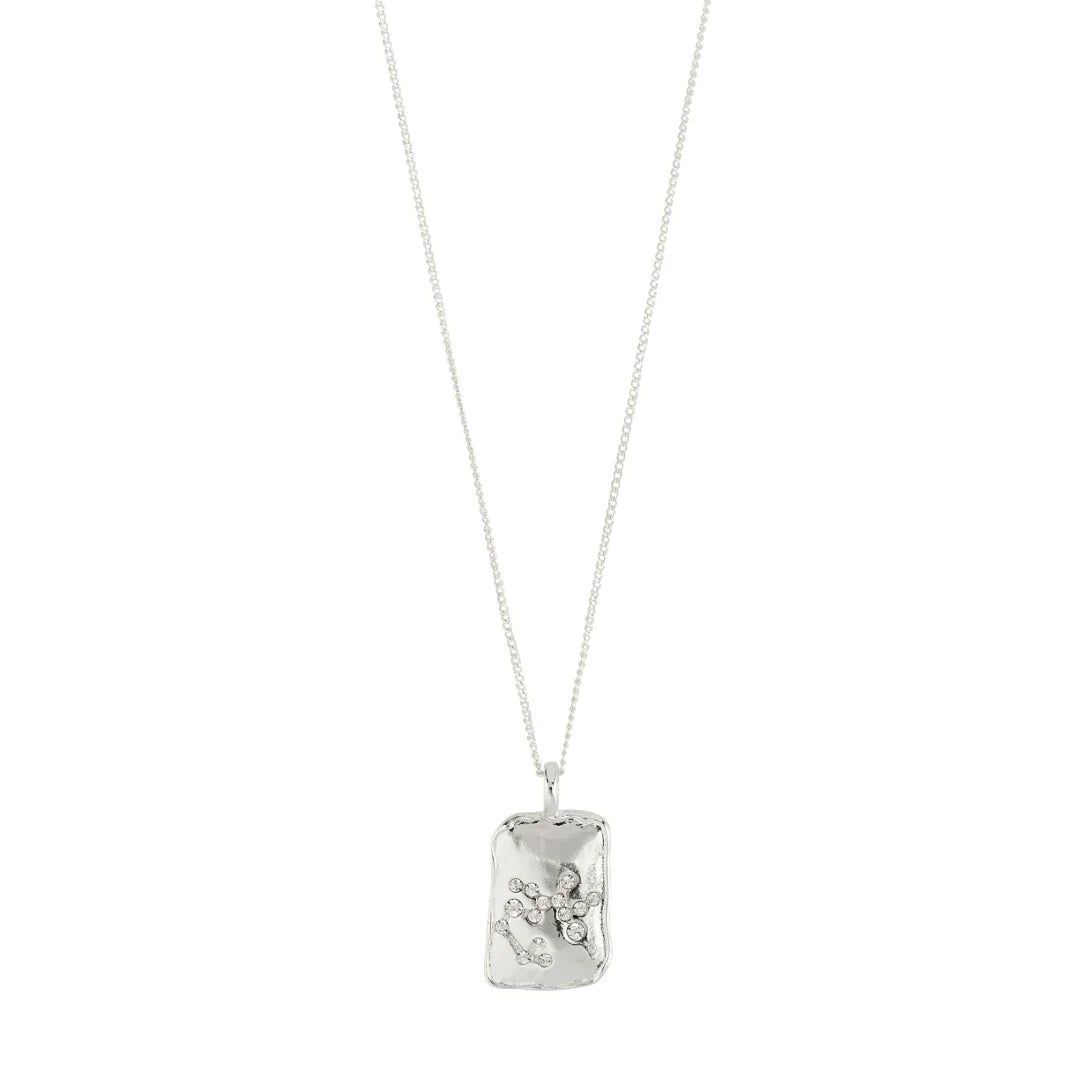 SAGITTARIUS Zodiac Necklace - Silver Plated
