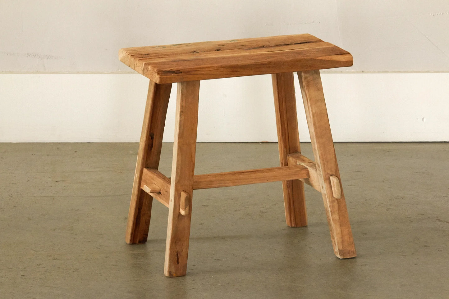 Tabouret vintage en teck - Crusoë