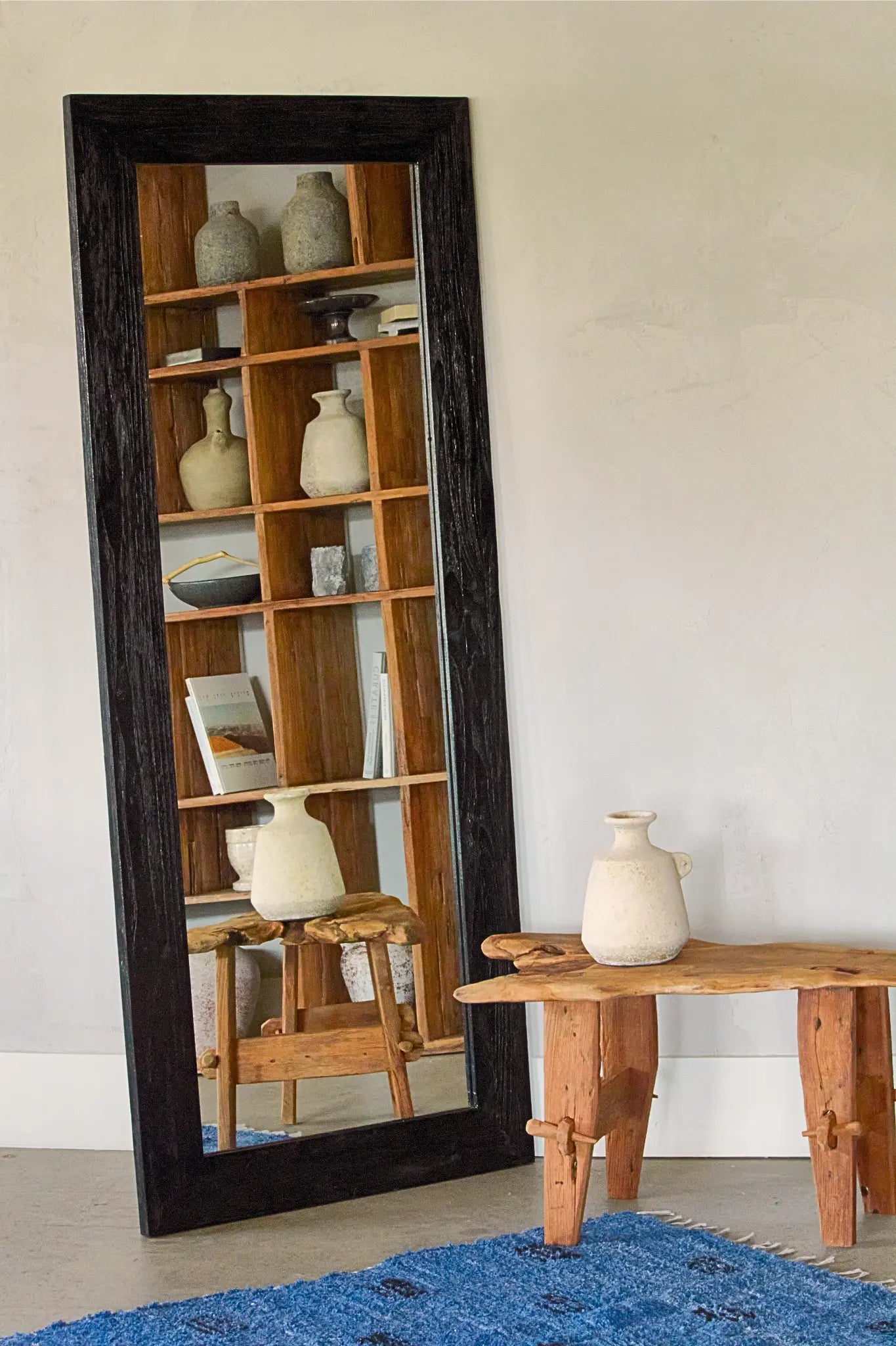 Miroir en teck recyclé - Crusoë