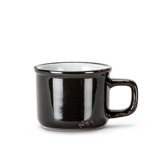Enamel espresso cup - black