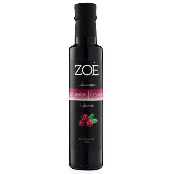 Vinaigre balsamique noir infusé à la Canneberge