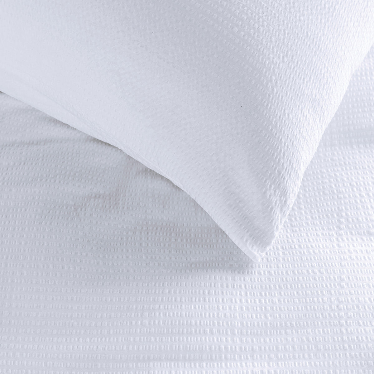 Waffle - White duvet cover