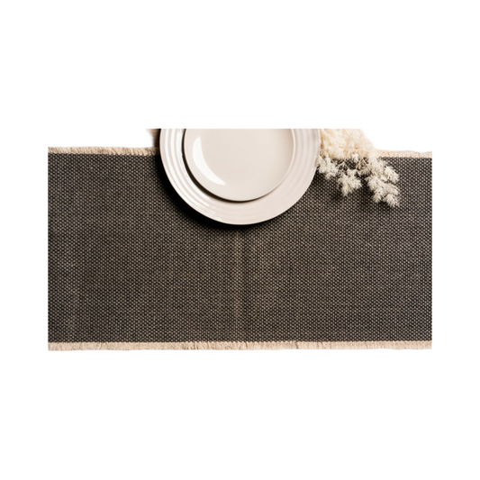 BALI Table Runner - Charcoal