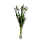 Bouquet de Tulipes Artificielles - Blanc