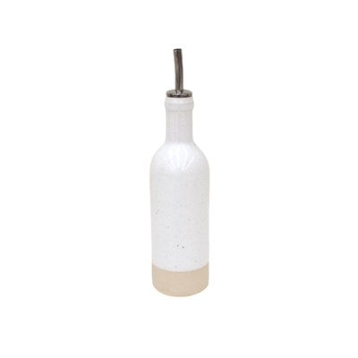 Two-tone white ceramic cruet