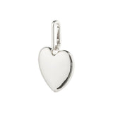 CHARM pendentif en coeur maxi recyclé - plaqué argent