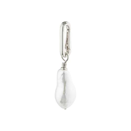 CHARM recycled freshwater pearl pendant - silver plated
