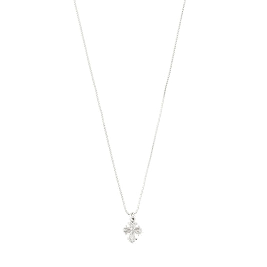 DAGMAR necklace with mini pendant - silver plated