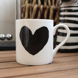 Big Heart Mug - Black