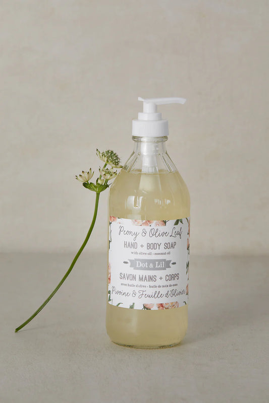 Liquid soap - Peony and Olive leaf