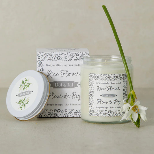 Soy candle - Rice Flower