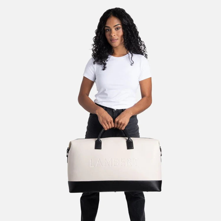 Le June - Oyster mix vegan leather tote travel bag